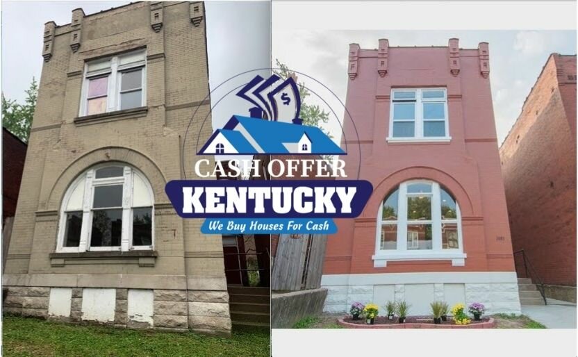 Home Cash Offer Louisville KY Before and After. 